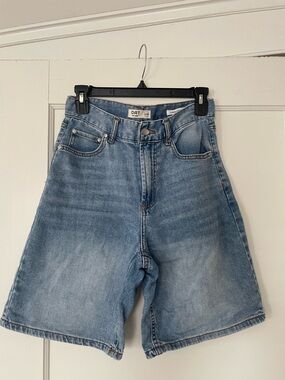 Oat New York Light Blue Denim Jean Shorts